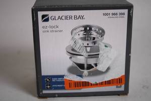 lot 295 image: Glacier Bay EZ-Lock Stainless Steel Sink Strainer