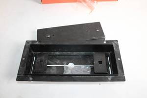 lot 308 image: Black Rectangular Plastic Vent with Removable Cover