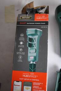 lot 338 image: Defiant Smart Outdoor Power Stake with Hubspace Connectivity