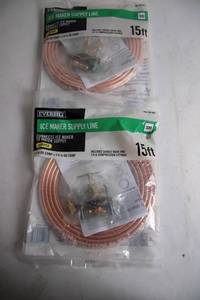 lot 342 image: Everbilt Ice Maker Supply Line Kit - 2 Packs, 15ft Each