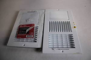 lot 343 image: Set of 2 Everbilt 10in x 6in Ceiling & Wall Registers