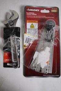 lot 350 image: Husky Angle Finder and Crescent Adjustable Wrench Set