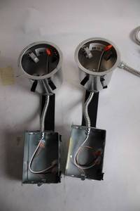 lot 374 image: Set of 2 Recessed Lighting Housings with Electrical Junction Boxes