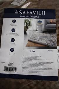 lot 380 image: Safavieh Ultra Pad Rug Pad 8 x 10 in Sealed Packaging