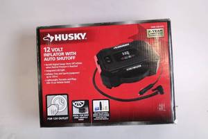 lot 414 image: Husky 12 Volt Inflator with Auto Shutoff