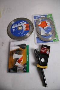 lot 417 image: Set of AvantiPro Diamond Turbo Blades and Drain Pipe Tool Kit