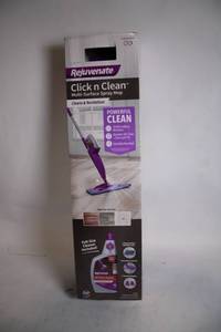 lot 496 image: Rejuvenate Click n Clean Multi-Surface Spray Mop with Cleaner