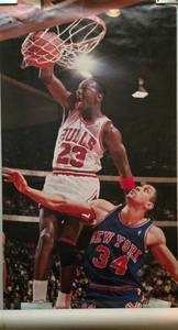 lot 131 image: 1988 Michael Jordan Door Poster by Costacos Brothers