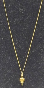 lot 173 image: Pacific Lutheran College 1984 12K Necklace with Emblem Pendant