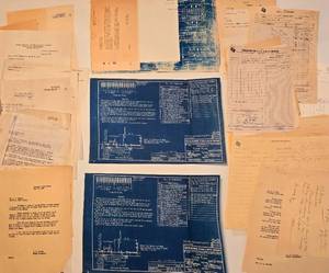 lot 176 image: Collection of Vintage Railroad Blueprints and Technical Documents