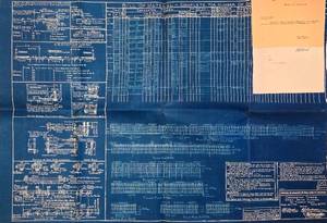 lot 179 image: Vintage 1968 Chicago, Milwaukee, St. Paul & Pacific Railroad Blueprint with Correspondence