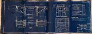 lot 180 image: Vintage Blueprints for Pile Piers Engineering Plans