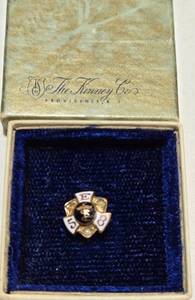 lot 181 image: Vintage 10K GOLD Emmanuel Hospital School of Nursing Pin from 1958