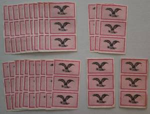 lot 194 image: Collection of 43 Vintage Pink Eagle Design Paper Items
