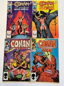 lot 6 image: Set of 4 Conan The Barbarian Comic Books in NM Condition