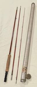 lot 14 image: Phillipson De Luxe P90F 5 34 Fly Fishing Rod 3 pc with Original Tube