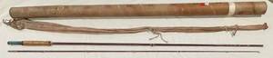 lot 15 image: Vintage 2-Piece Fishing Rod with Garcia Case