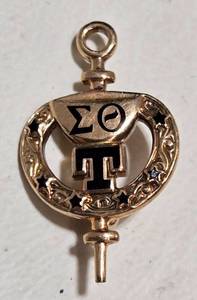 lot 16 image: Vintage 10K Gold Sigma Theta Tau International Honor Society Pin