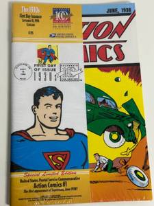 lot 33 image: Special Limited Edition 1930s USPS Action Comics #1 Commemorative