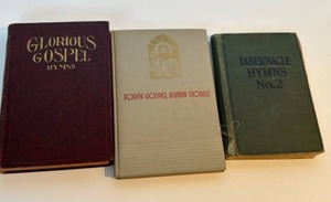 lot 38 image: Collection of 3 Vintage Gospel Hymn Books
