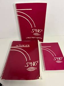 lot 40 image: Set of 3 Vintage Songbooks including Large Print Edition and Tune Book