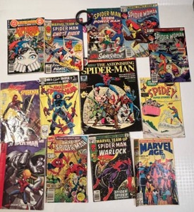 lot 43 image: Vintage Marvel Comics Lot Featuring Spider-Man and Marvel Team-Up Issues