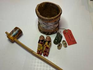 lot 72 image: Native American Inspired Collection with Birch Bark Cup Holder