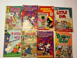 lot 117 image: Collection of Vintage Comic Books Including Barney Bear, Powerpuff Girls, and More