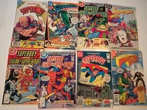 lot 122 image: Collection of 8 Vintage DC Comic Books Featuring Superboy and Supergirl
