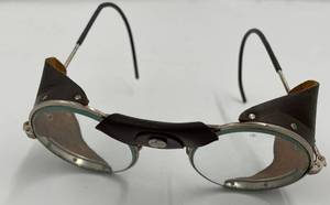 lot 234 image: Vintage Aviator Motorcycle Leather Goggles