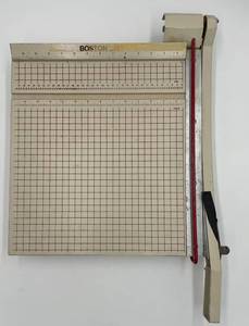 lot 237 image: Boston 2612 Heavy Duty Paper Cutter with Wooden Base