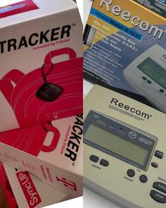 lot 241 image: 3 T-Mobile TRACKER Devices and Reecom R-1630 NOAA Weather Alert Radio