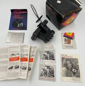 lot 294 image: Vintage Polaroid Square Shooter 2 Land Camera with Original Manuals