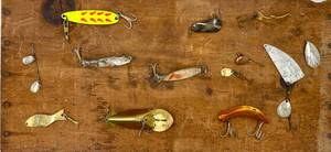lot 311 image: Vintage Fishing Lure Collection - 17 Spinners