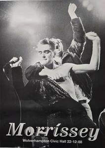 lot 209 image: Vintage MORRISSEY Wolverhampton Civic Hall 22-12-88 Concert Poster