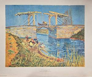 lot 217 image: Vintage Print of Vincent van Goghs Bridge at Arles