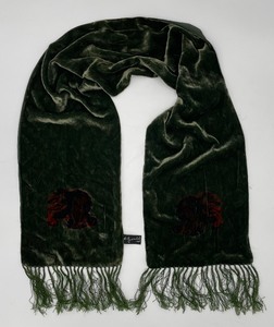 lot 288 image: Andy Warhol Inspired Velvet Scarf with Fringe