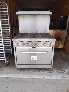 lot 11 image: 36-inch CRG 6-Burner Gas Range with Oven
