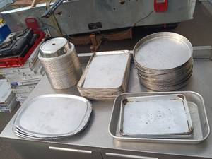 lot 36 image: Stainless Trays