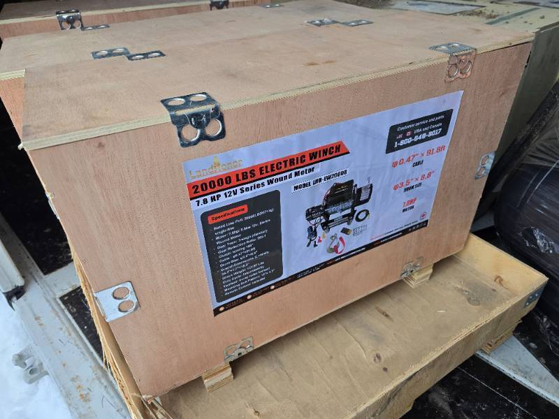lot 62 image: Landhoner Electric Winch   20,000 Lb.