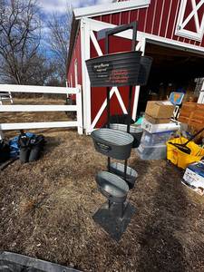 Vertical Galvanized Planter Stand