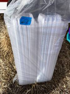 lot 22 image: Disposable Clear Plastic boxes Bulk
