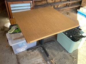 lot 25 image: Wooden Table and Chairs Set