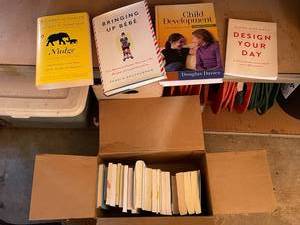lot 38 image: Mixed Lot Books, Candles, & Leveling Feet