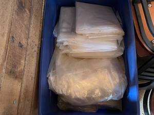 lot 41 image: Bulk Clear Plastic Sleeves