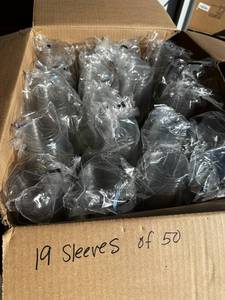 lot 42 image: 19 Sleeves of 50 PET Plastic Cups