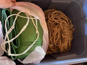 lot 44 image: Outdoor Tarp and Rope Combo