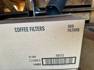 lot 57 image: 500 Pack Coffee Filters Bulk