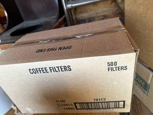 lot 58 image: BrewRite Coffee Filters 500-Pack