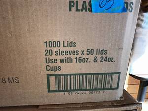 lot 63 image: 1000 Dome Lids for 16oz & 24oz Cups